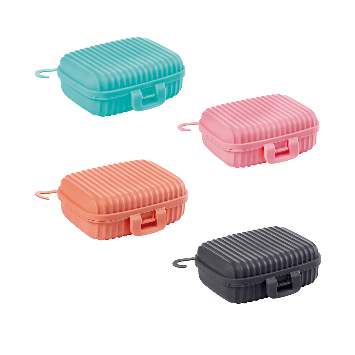 Jabonera Plástica con Relieve Colores Surtidos 