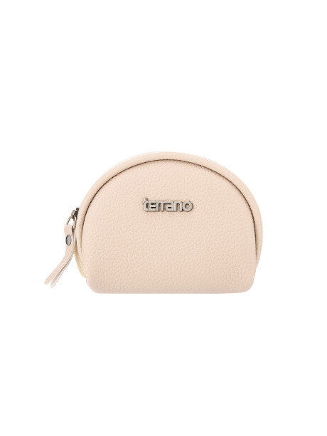 Portamonedas Redondo Beige