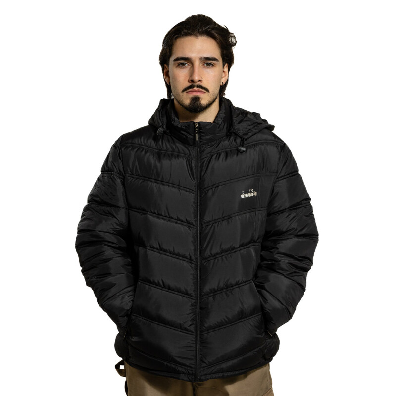 Diadora Campera Poliester / Hombre - Negro Negro