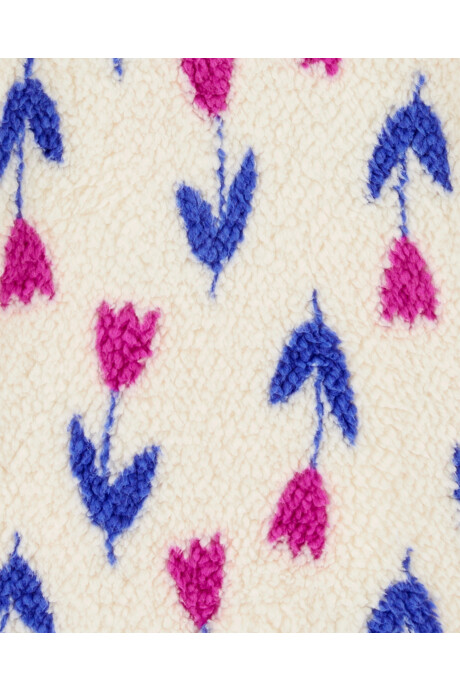 Mameluco de sherpa, diseño tulipanes Sin color