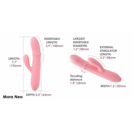 Vibrador Rabbit con Bolas de Empuje y APP Mora Neo Vibrador Rabbit con Bolas de Empuje y APP Mora Neo