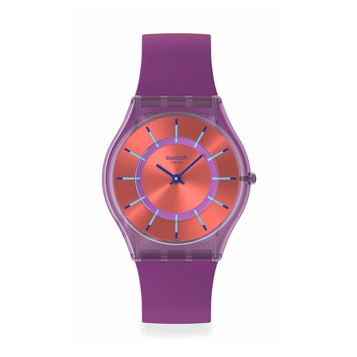 Reloj Swatch Ss08v108 Sweet Strawberry Dream De Silicona 