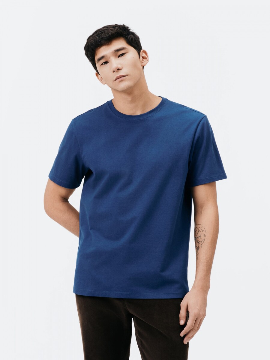 CAMISETA BÁSICA UNISSEX - AZUL 