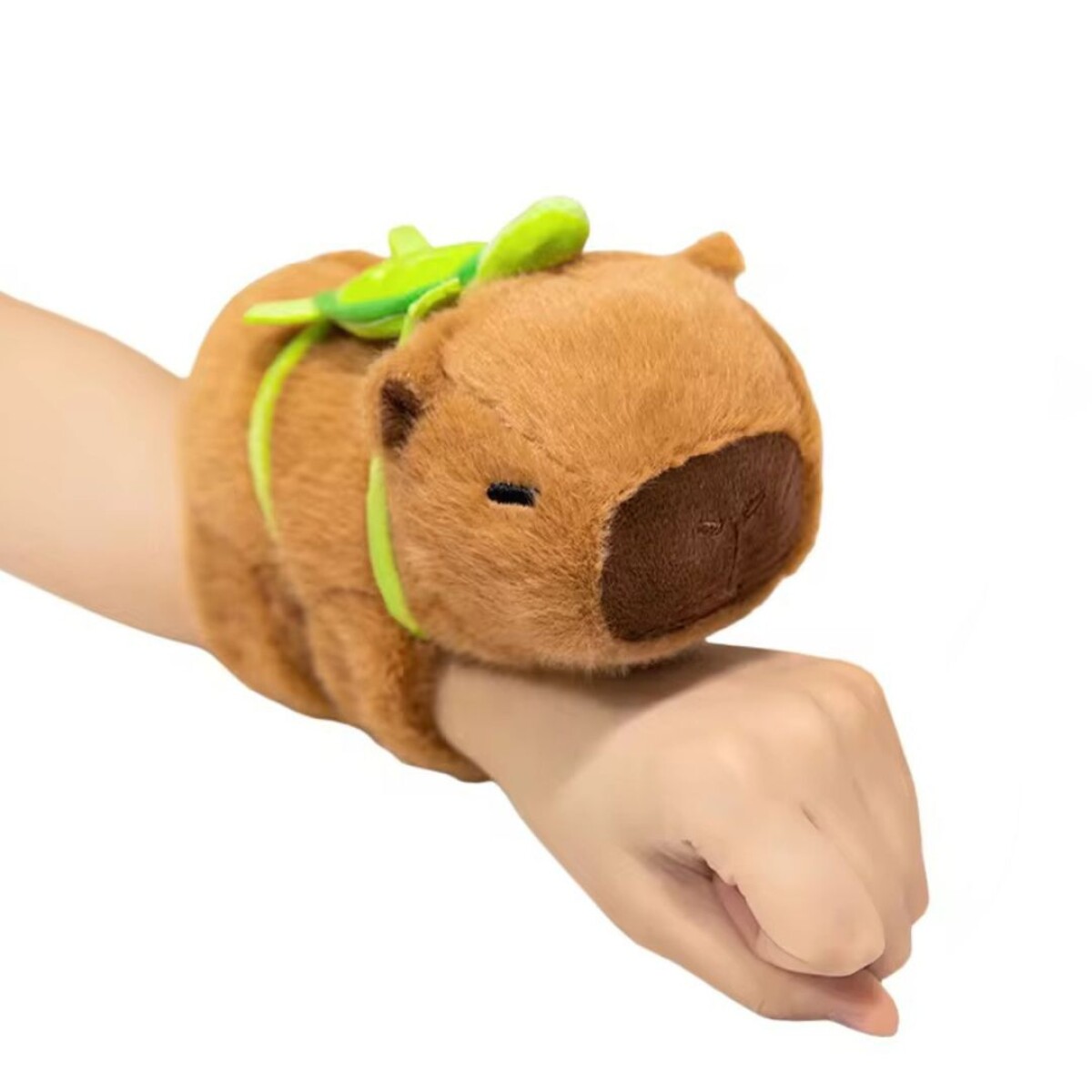 PELUCHE DE CAPIBARA ABRAZADOR CON MOCHILA • 16cm 