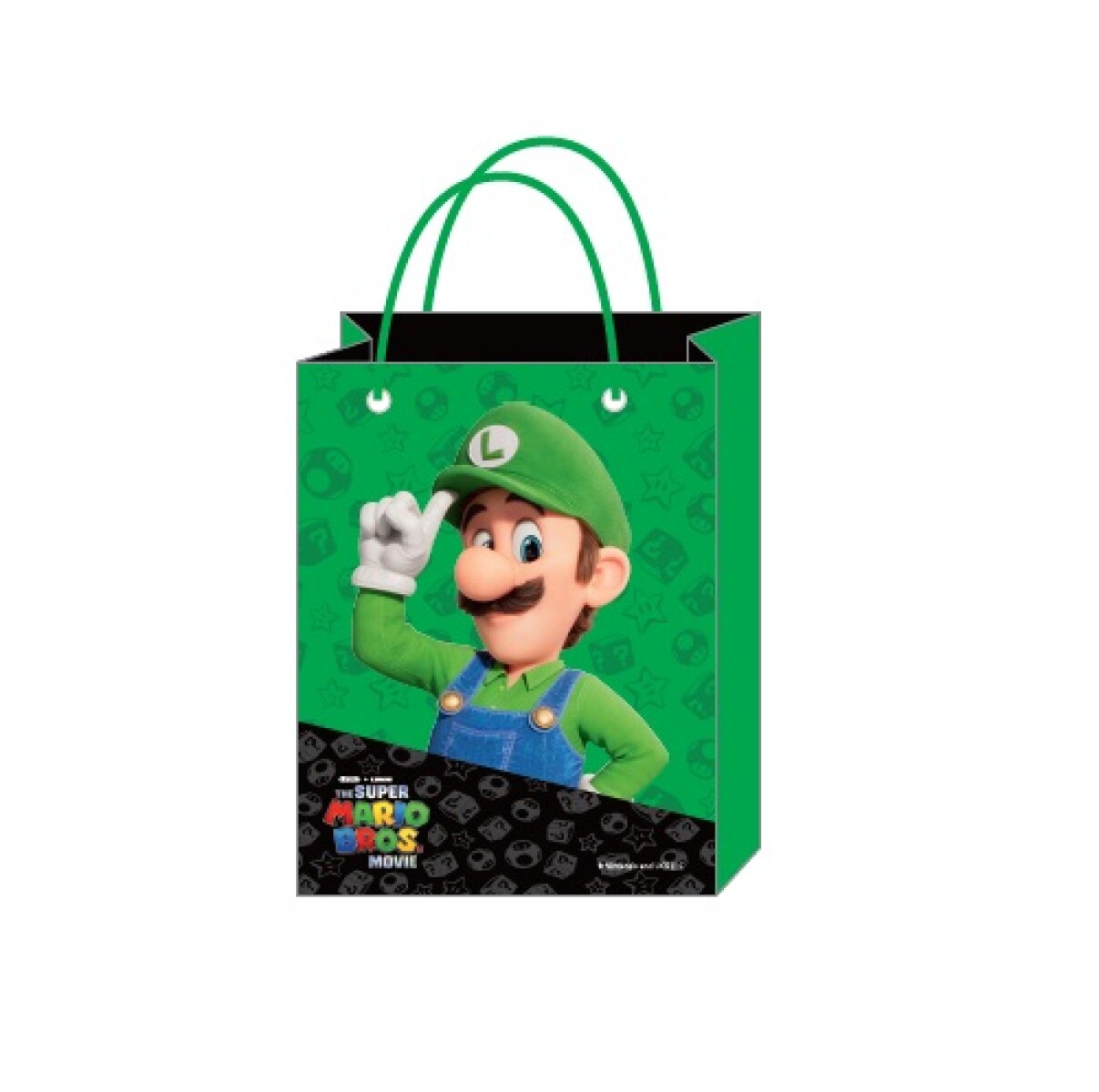 Bolsa de regalo M Mario Bros - verde 