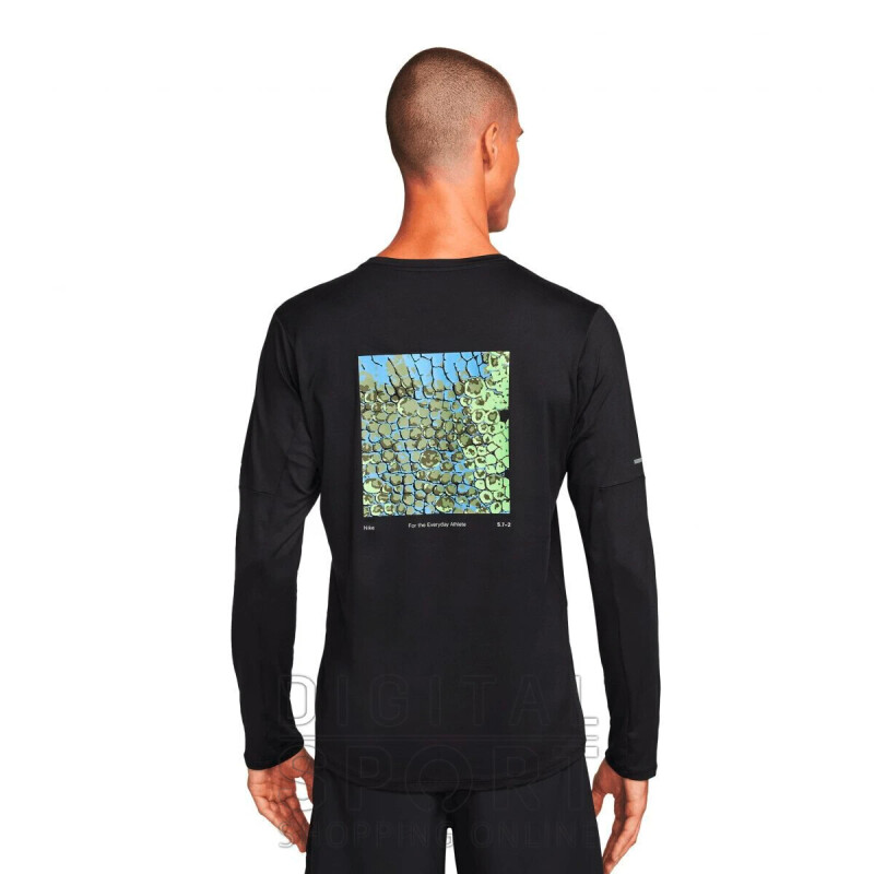 Remera Nike Dri-Fit S72 Element Media larga de Hombre Negro