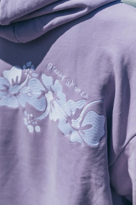 Hoodie Waikiki Bordado / Lila - Preventa U