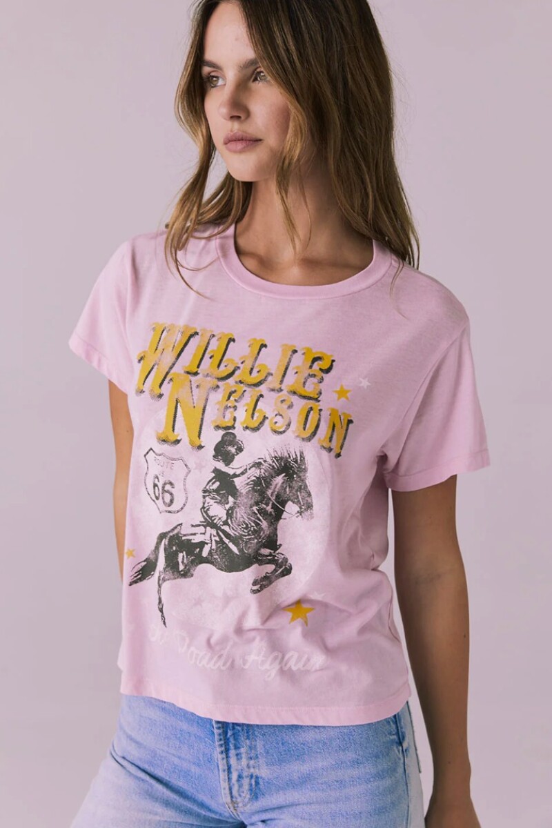 CAMISETA VINTAGE Rosa