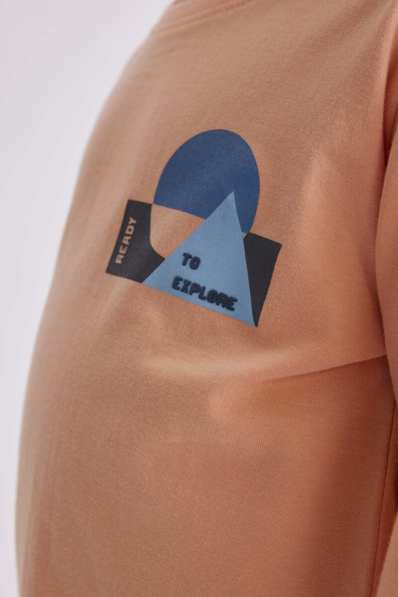 Remera manga larga Salmón