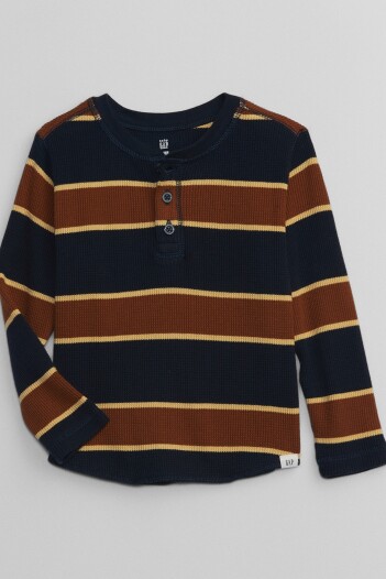 Remera Manga Larga Toddler Niño Navy Stripe