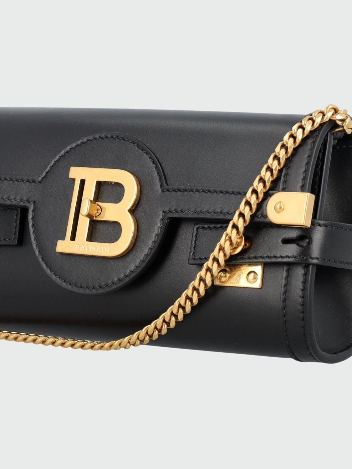 BALMAIN - Clutch B-Buzz Negro
