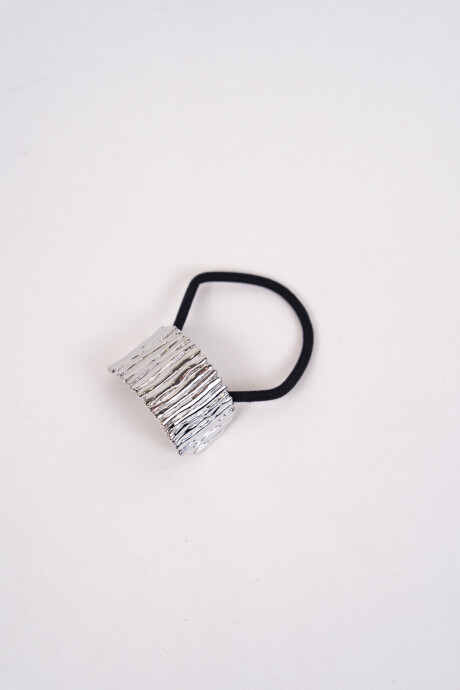 Gomita De Pelo Teri Plateado