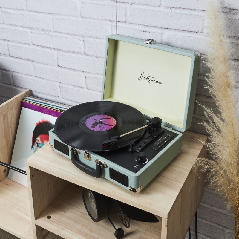 Mueble rack para tocadiscos y vinilos Mueble rack para tocadiscos y vinilos