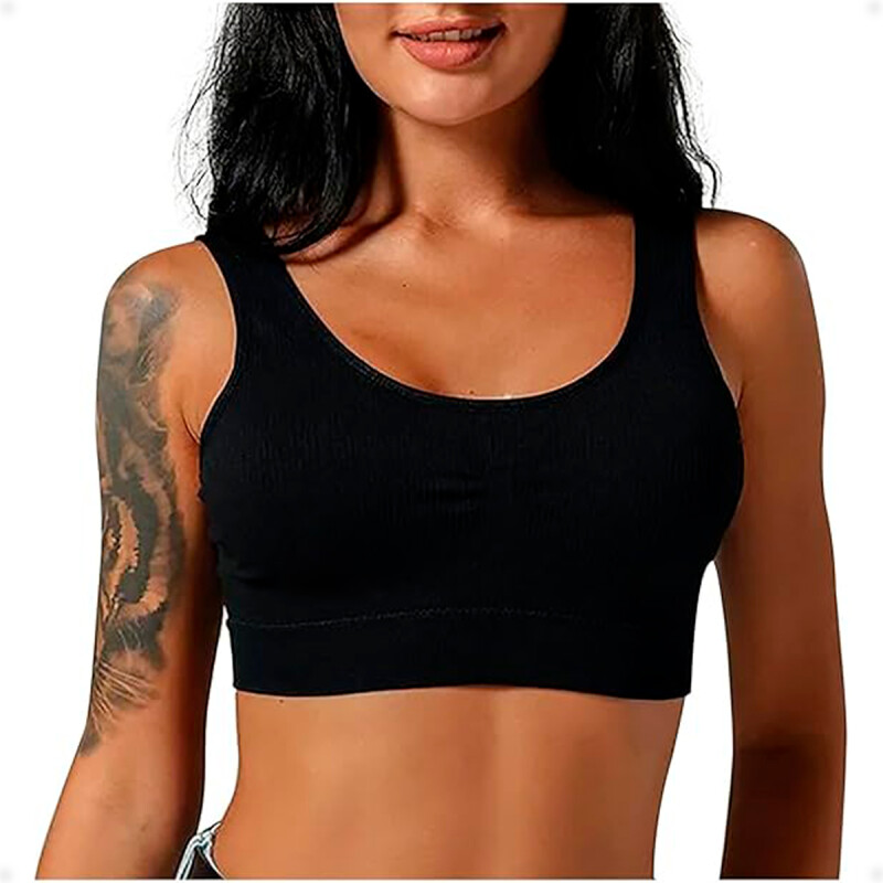Soutien Top Deportivo Negro Talla XL-XXL