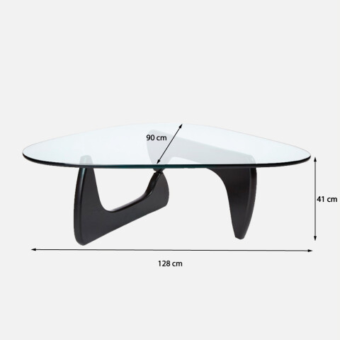Mesa Noguchi Madera negra