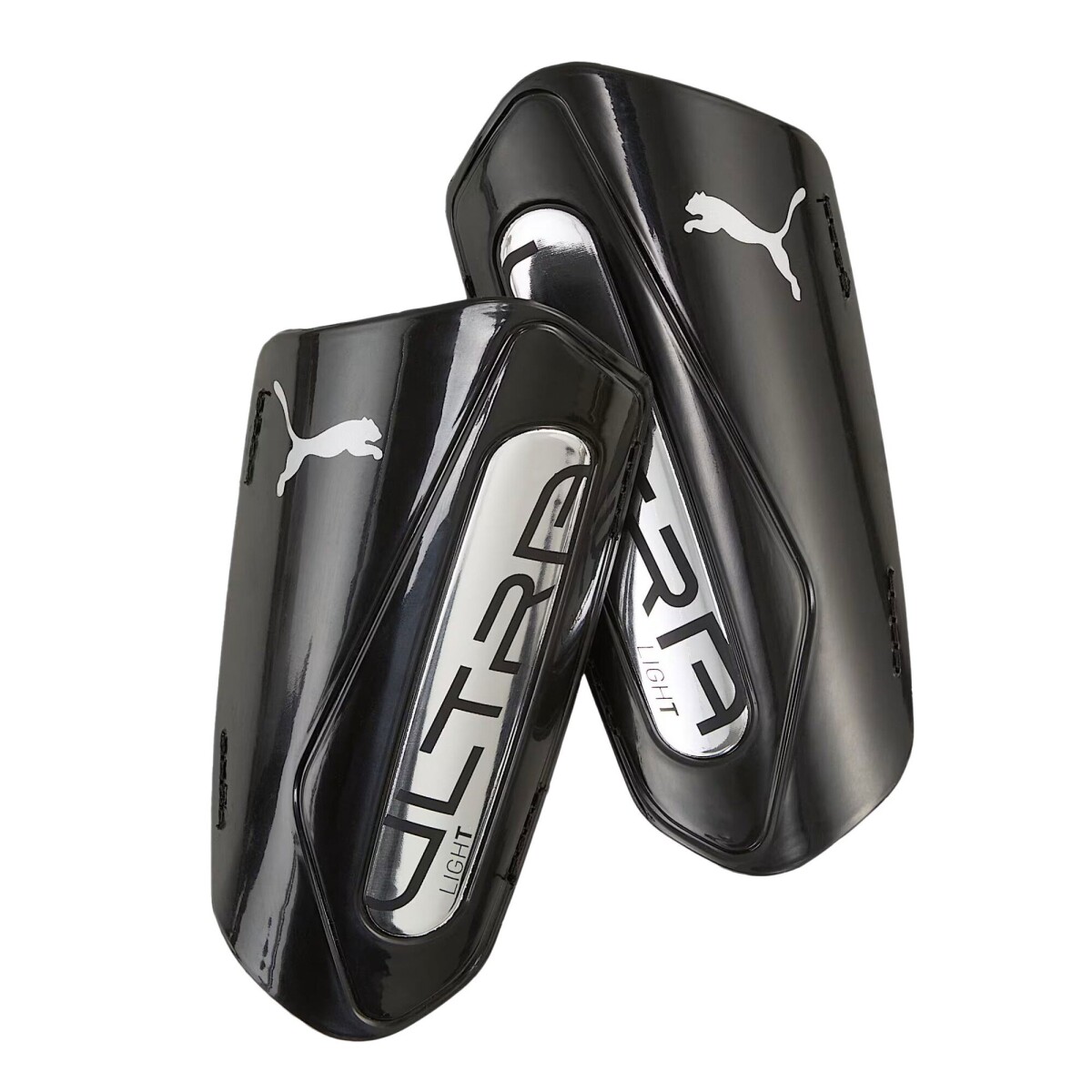 Canilleras Puma s Ultra Light Strap - Negro - Plateado 