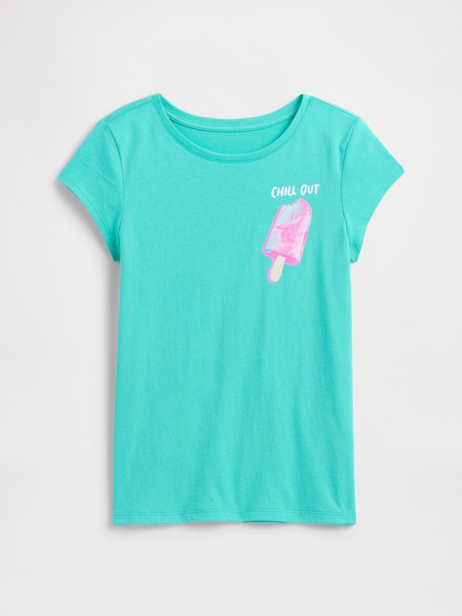 Remera Gráfico Niña - Butterfly Icon 