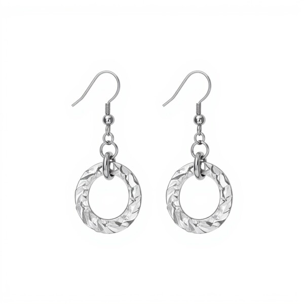 Caravanas Circulo - plata 925 - CA4335 sinpiedra