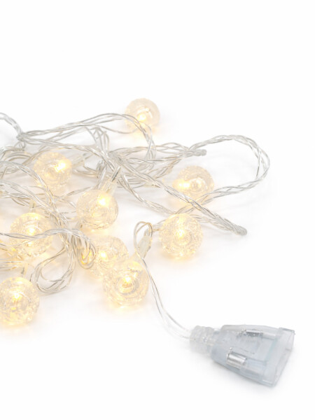 ESFERAS GUIA 20 LUCES 4METROS TRANSPARENTE