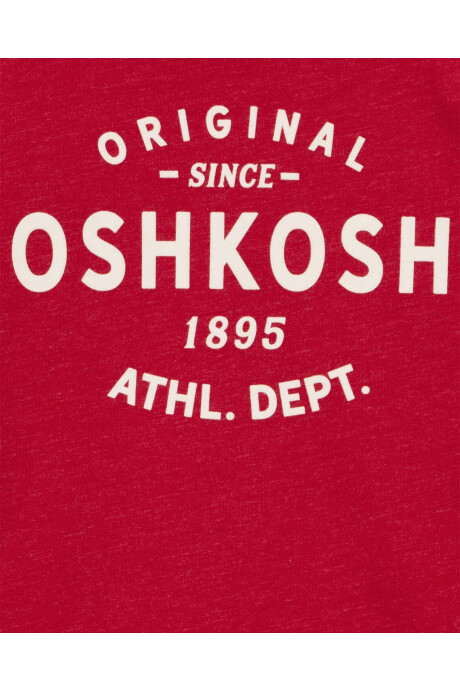 Remera de algodón, con logo, roja Remera de algodón, con logo, roja