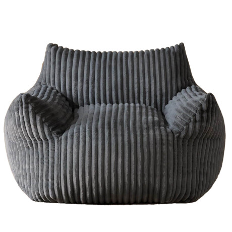Sillón Sofá Puff Gigante Cloudnest 1 Cuerpo Pana Gris