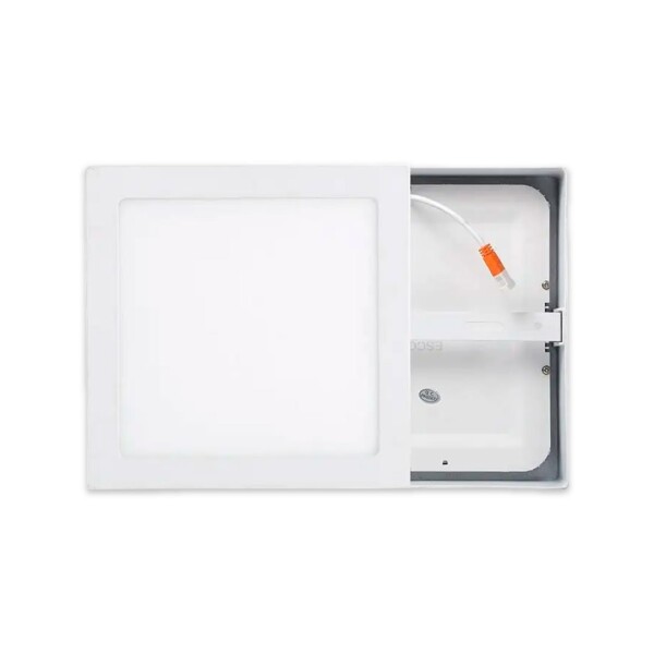 Plafon Led 18w Panel Cuadrado 21x21 Spot Luz Calida Gtia Variante Color Blanco