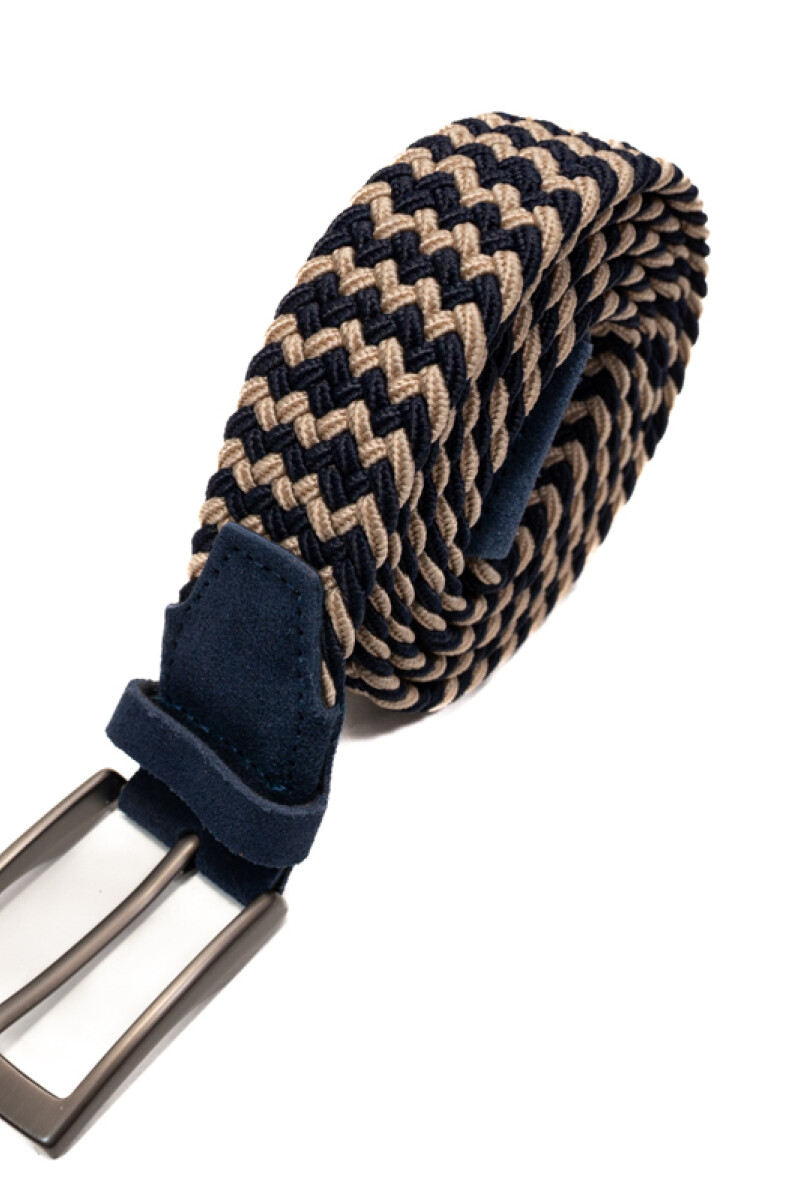 Cinturon Elastizado BEIGE/NAVY