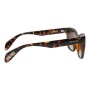 Lentes De Sol One Piece Cuadrado De Policarbonato Caramelo/Marrón