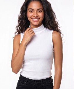 Musculosa Casual. Blanco
