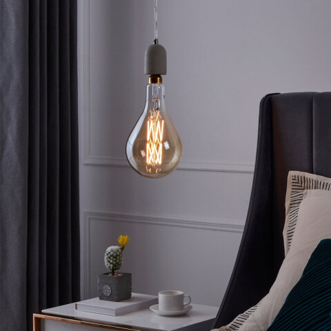 Lámpara LED velón vintage ámbar PS160 E27 2100K EG3050
