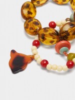 Set De Pulseras Efecto Carey multicolor