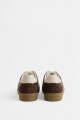 Zapatilla combinada chocolate
