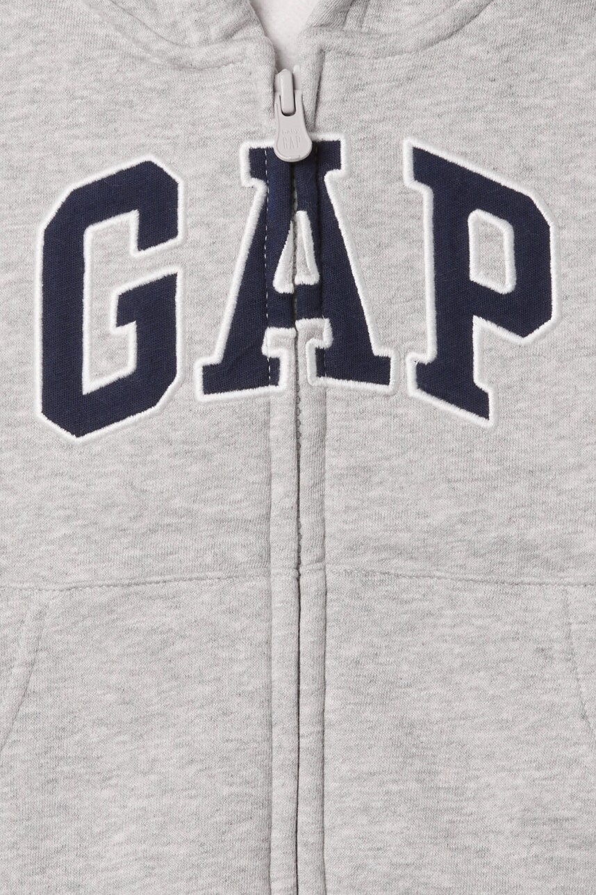 Canguro Con Cierre Logo Gap Toddler Niño Light Heather Grey B08