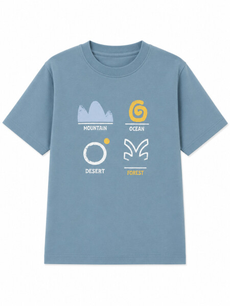 REMERA IÑAQUI GARDEN AZUL PIEDRA