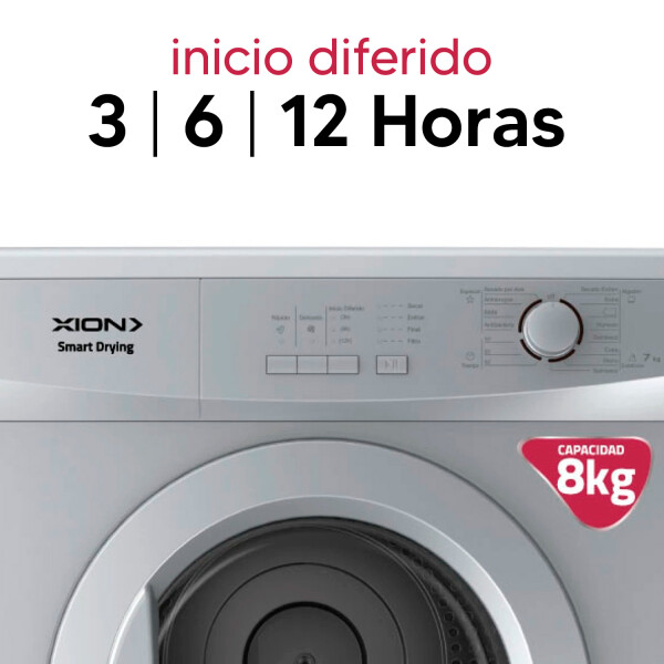 Secarropas De 8 Kg Xion Xi-sec80x-cu SECARROPAS XION 8K XI-SEC80X ********