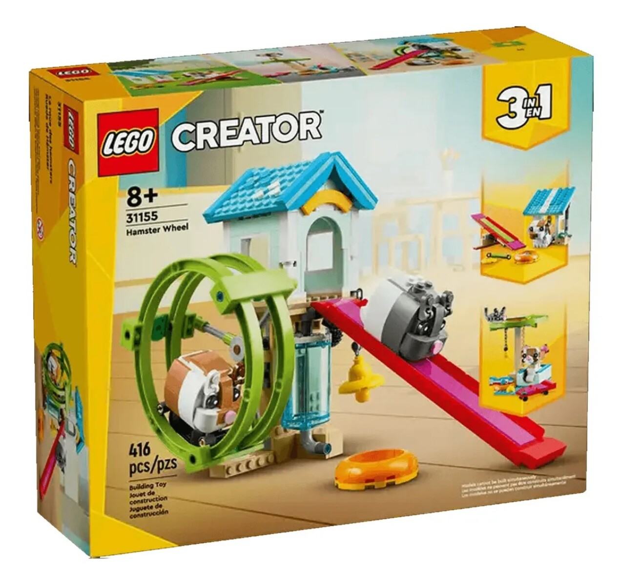 Lego Creator 3 En 1 Rueda De Hamster Mascotas 31155 