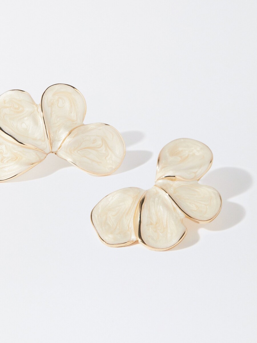 Pendientes Esmaltados beige