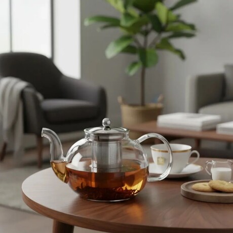 Tetera con infusor TRANSPARENTE