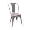 Pack x2 Sillas Tolix Lumax Metal Colores Living Comedor Gris