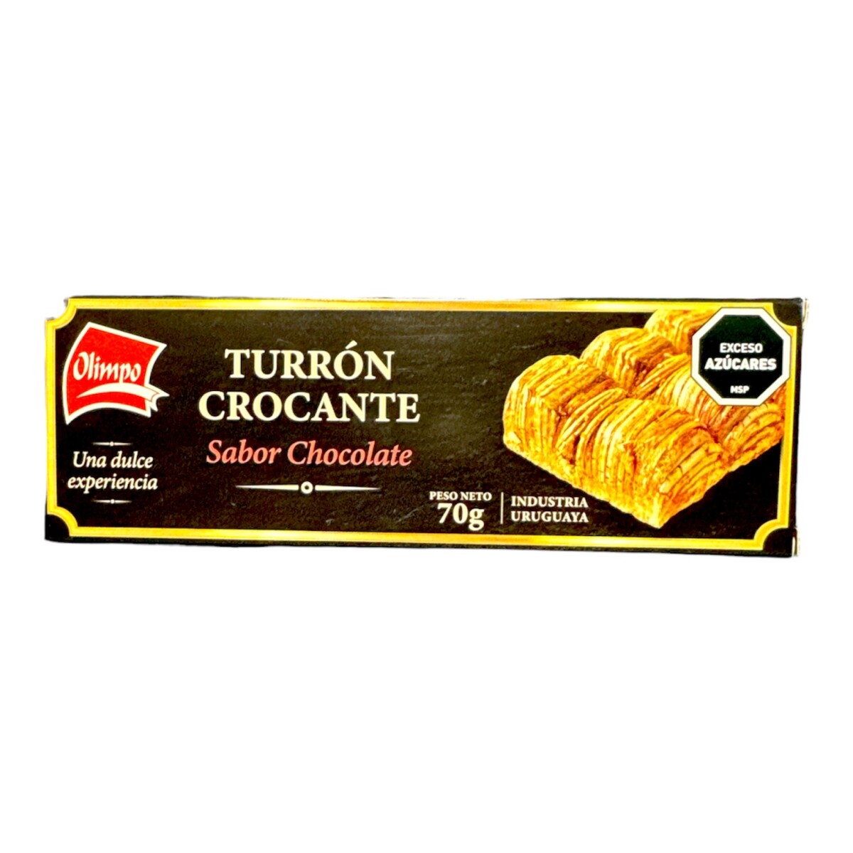 Turron Crocante Olimpo 70 grs - Chocolate 