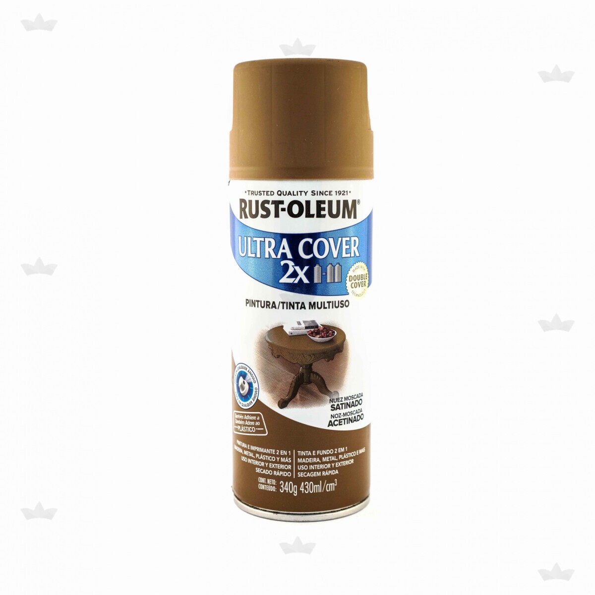 AEROSOL ULTRA COVER 2X NUEZ MOSCADA SATINADO-340 GR. 
