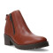 Botas de Mujer Bottero caña baja con cierre Marrón Coñac