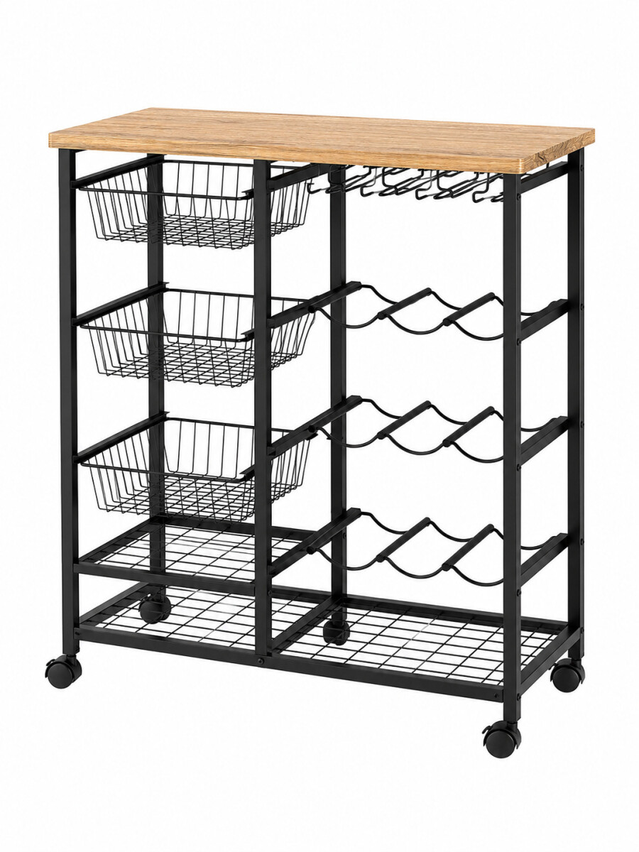 BARRA PARA COCINA - NEGRO 
