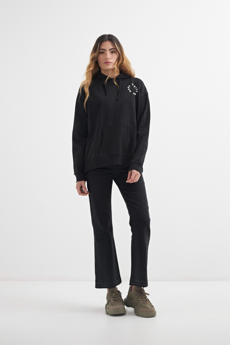 Hoodie con capucha NEGRO