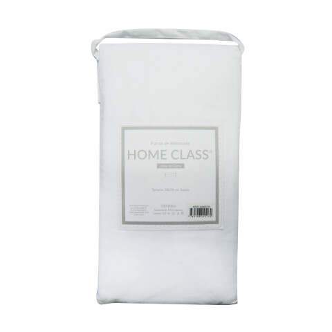 Funda Almohada 180 Hilos Home Class 100% Algodón BLANCO