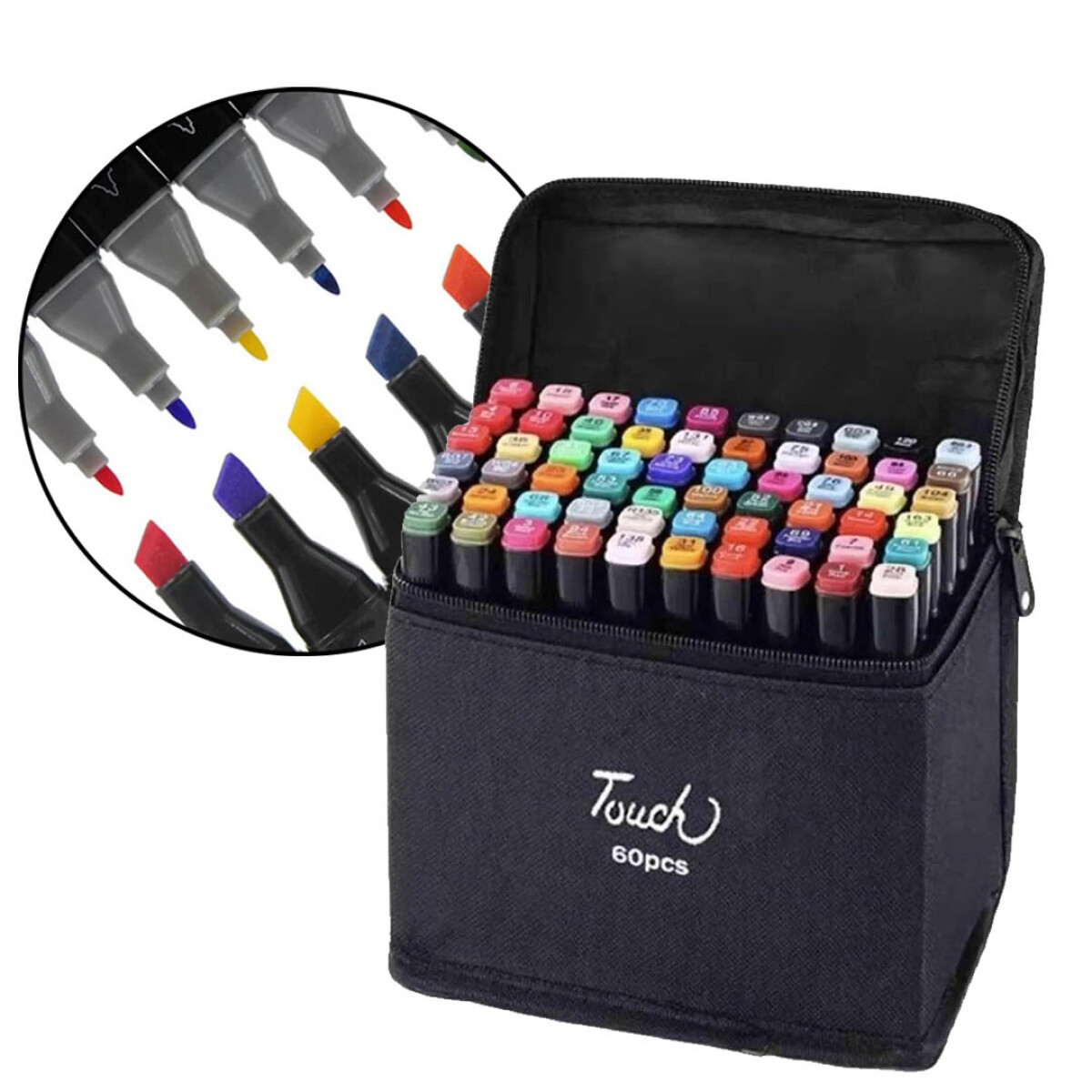 Set de 60 Marcadores de Doble Punta 