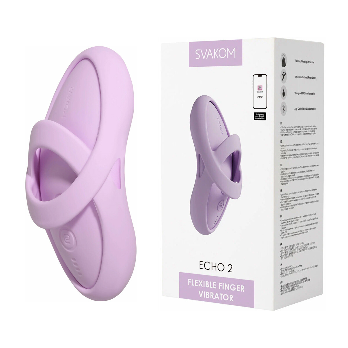 Vibrador de Dedo Flexible con App Echo 2 