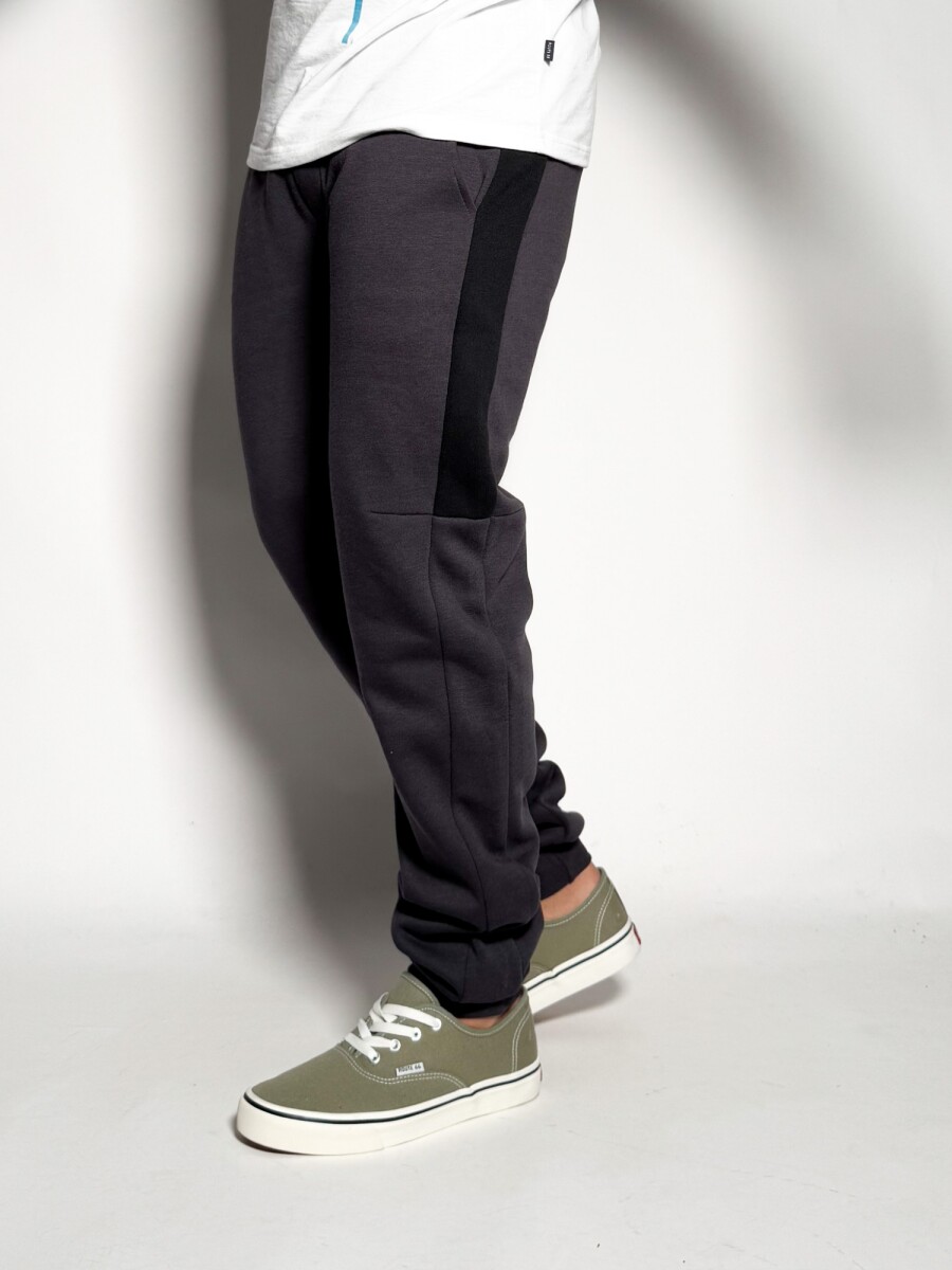 Jogger de algodon con puño Etan - Azul 