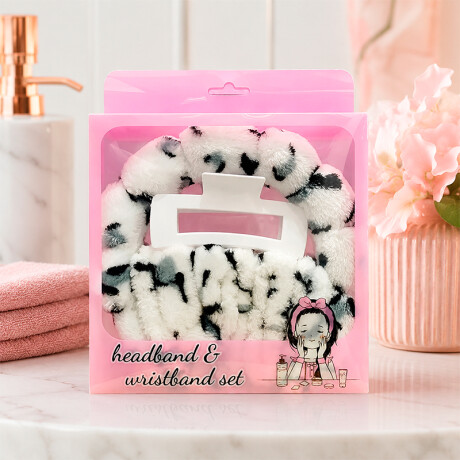 Set De Accesorios Para Cabello Y Cuidado Facial Animal Print