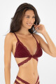 Bralet glare Bordeaux oscuro